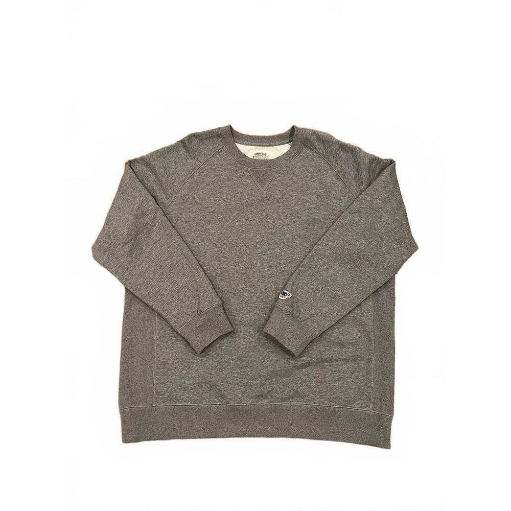 NEW DEVIL-DOG men's crewneck sweatshirt in grey heather
